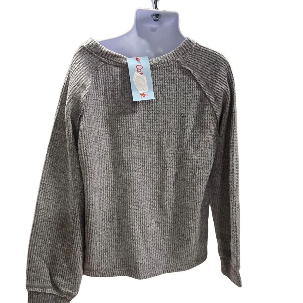 Cat And Jack Boy Gray Sweater S 6/7